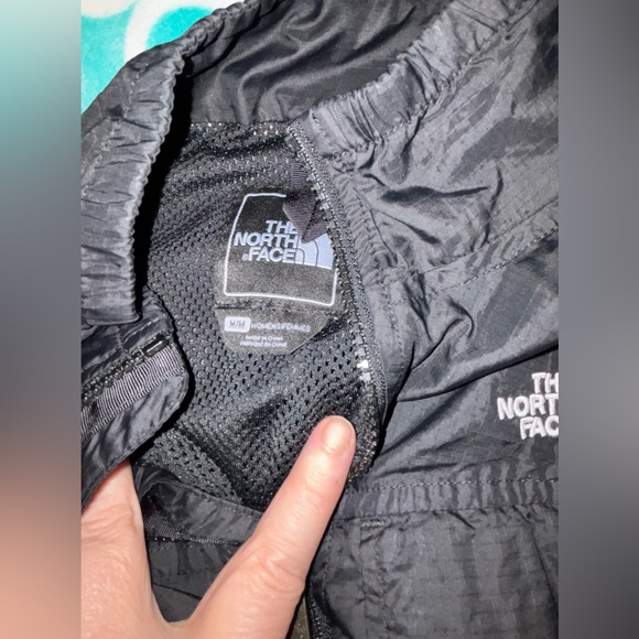 North Face Jacket Womens Medium Black Windwall Full Zip Up Sweater Coat - Picture 8 of 8